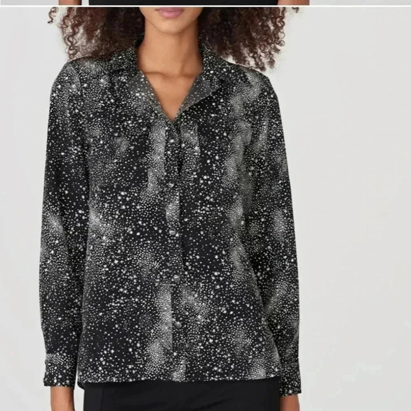 Karl lagerfeld Paris Star Print Long Sleeve Shirt - Picture 1 of 10